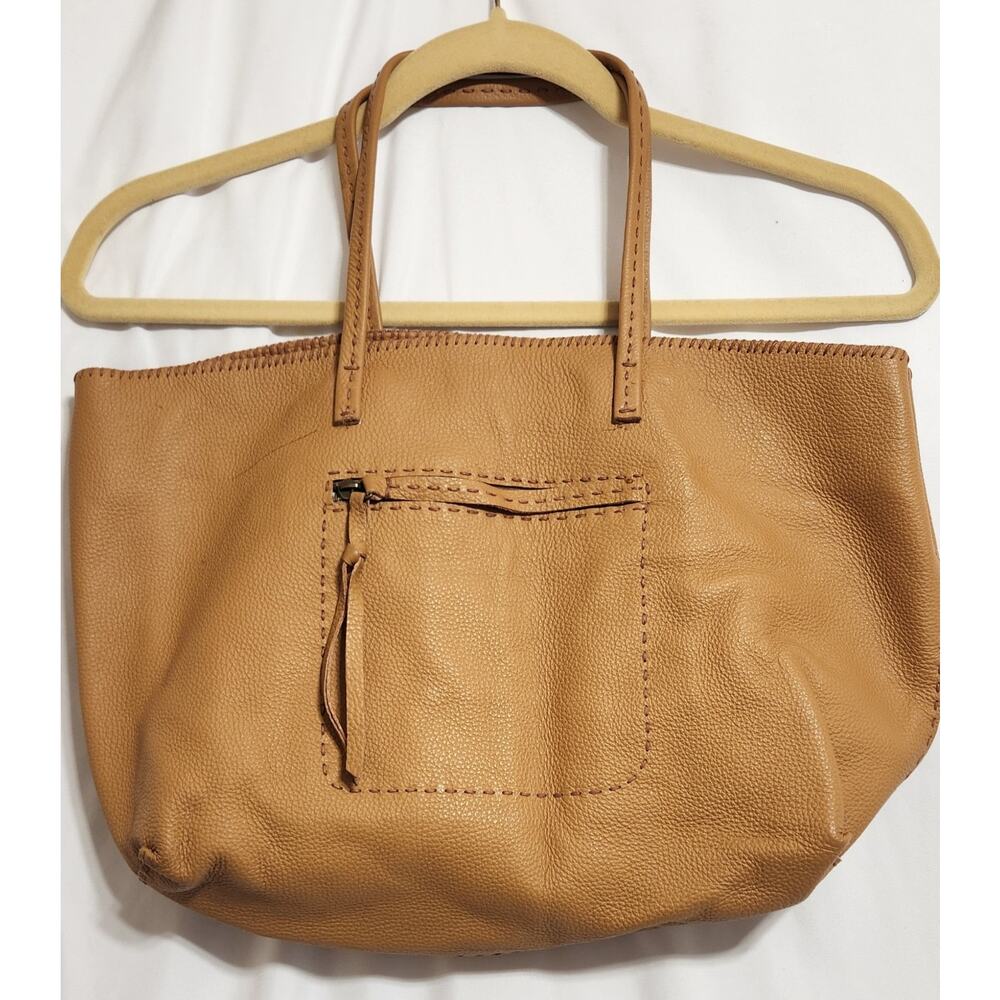 Carla Mancini Italian leather Shoulder‎ Bag Tote Exterior Ink Marks See Pics